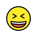 Grinning Squinting Face SVG Icon
